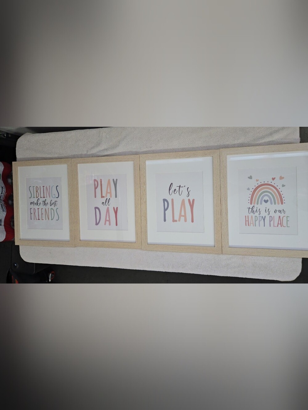 ✨️Set of 4 framed wall art prints for a child's room or playroom✨️